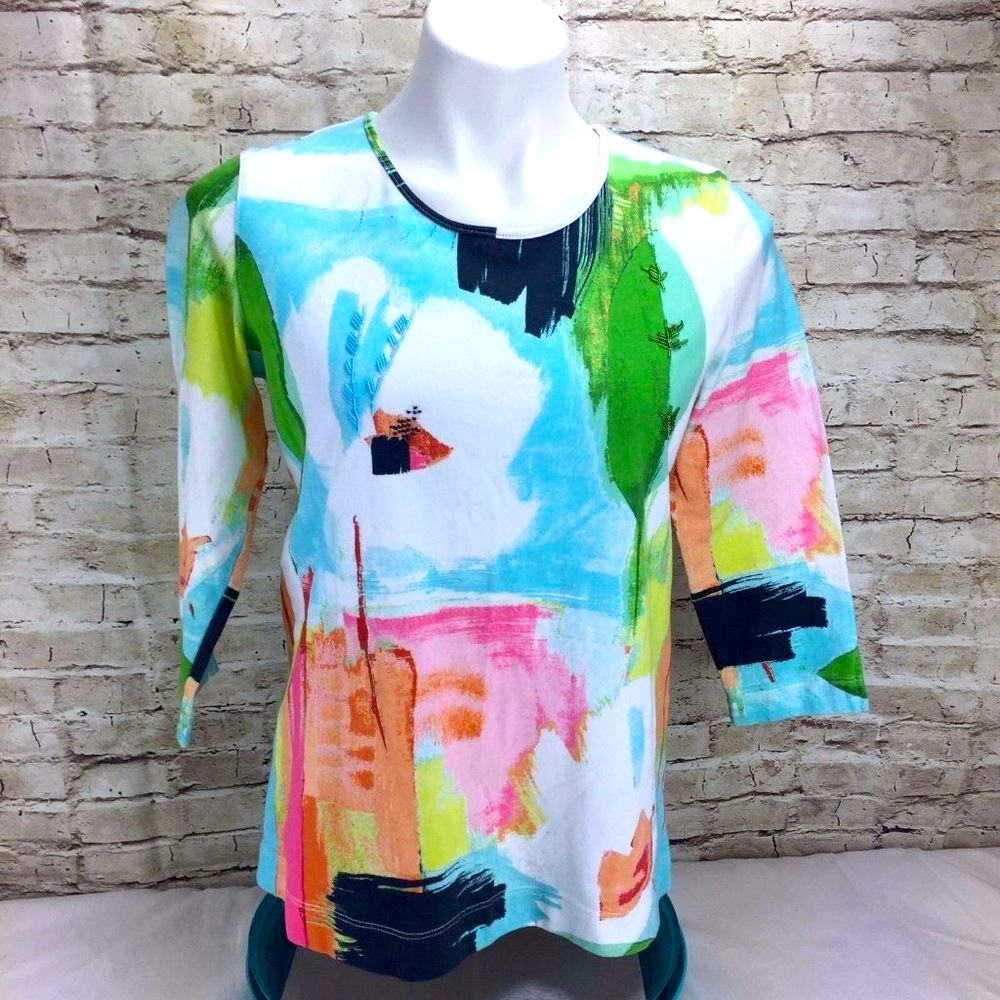 💰3 for 👚$17 City Blues Blouse Shirt Top Size Small Bust 34” Bundle Savings